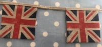 Image 3 of Union Jack Linen Fabric Bunting
