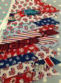 Image 1 of Union Jack Heart, Coronation Bunting, Vintage Event