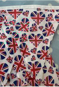 Image 2 of Union Jack Heart Bunting, Banner