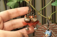 Image 4 of Ribbon cat earrings