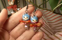 Image 5 of Ribbon cat earrings