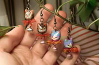 Image 7 of Ribbon cat earrings