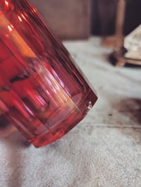 Image 3 of Cranberry Apothecary jar 