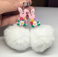 Bunny Fluff Ball Earrings