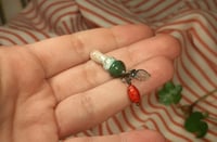 Image 4 of Green mushroom and ladybug pendant
