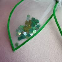 Image 2 of Shamrock Confetti Bow