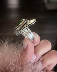 Image 2 of Turquoise Butterfly Ring, Size 8