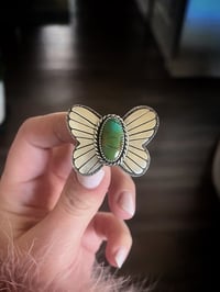 Image 1 of Turquoise Butterfly Ring, Size 8