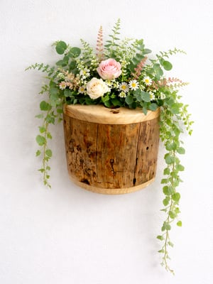 Image of Rustic Spruce Wood Wall Shelf, Essential Oil Shelf, Small Shelf, Natural Wood Farmhouse Decor