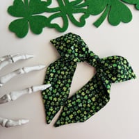 Clovers on Black Headband