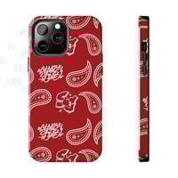 Image 1 of Paisley Phone Case- Red