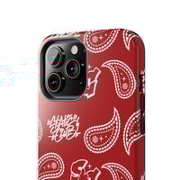 Image 4 of Paisley Phone Case- Red