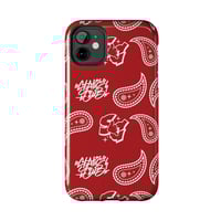 Image 5 of Paisley Phone Case- Red
