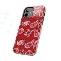 Image 15 of Paisley Phone Case- Red