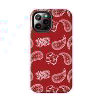 Image 23 of Paisley Phone Case- Red