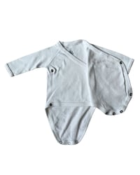 Image 4 of Petit Bateau Wrap Style Onesie-Newborn