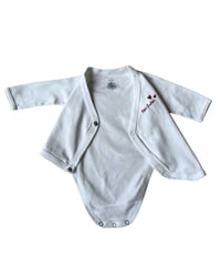 Image 6 of Petit Bateau Wrap Style Onesie-Newborn