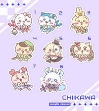 Chiikawa 2.5” Linked Acrylic Charm Standees