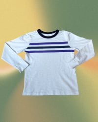 Image 1 of Primary Long Sleeve Striped T-Shirt-6-7Y