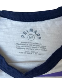 Image 4 of Primary Long Sleeve Striped T-Shirt-6-7Y