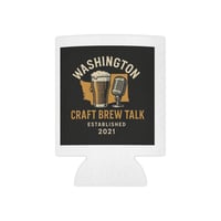 Image 1 of Can Cooler — Washington Craft Brew Talk Beer Koozie (Established 2021)