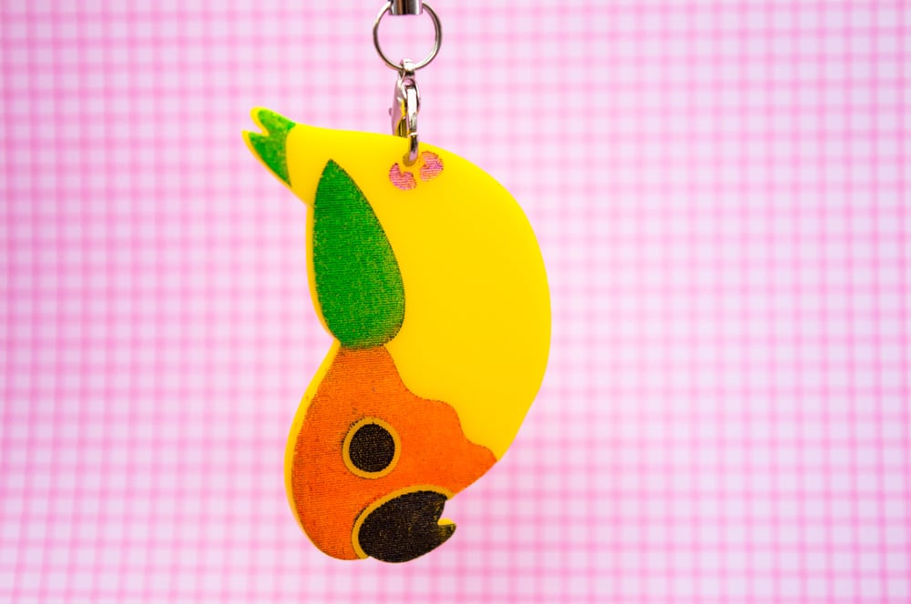 Image of Dangling Birds - Hand Painted Charms