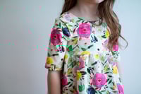 Image 2 of Scoop back Peplum | multiple prints | Bunny Drop 2026