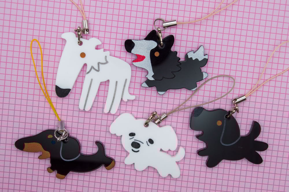 Image of Puppy Buddies - Hand Painted Charms