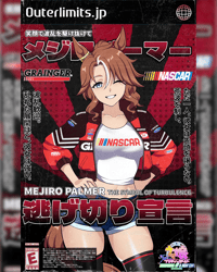 Mejiro Palmer NASCAR Poster