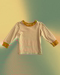 Image 1 of Hanna Andersson Striped Long Sleeve T-Shirt- 2T