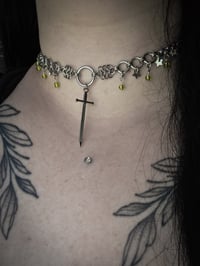 Image 3 of Green sword necklace 