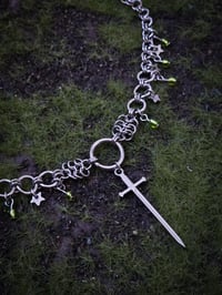 Image 1 of Green sword necklace 