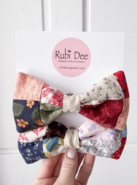 Image 1 of Upcycled Quilt Multi-Use Bow Clips 