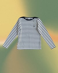 Image 1 of Petit Bateau Striped Long T-Shirt-12Y