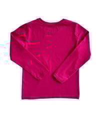 Image 2 of Primary Magenta Long Sleeve T-Shirt-6-7Y
