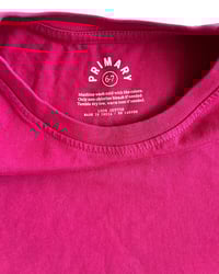 Image 3 of Primary Magenta Long Sleeve T-Shirt-6-7Y