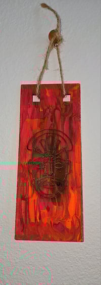 Image 1 of Blood deep African mask 