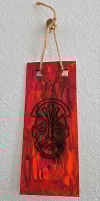 Image 2 of Blood deep African mask 