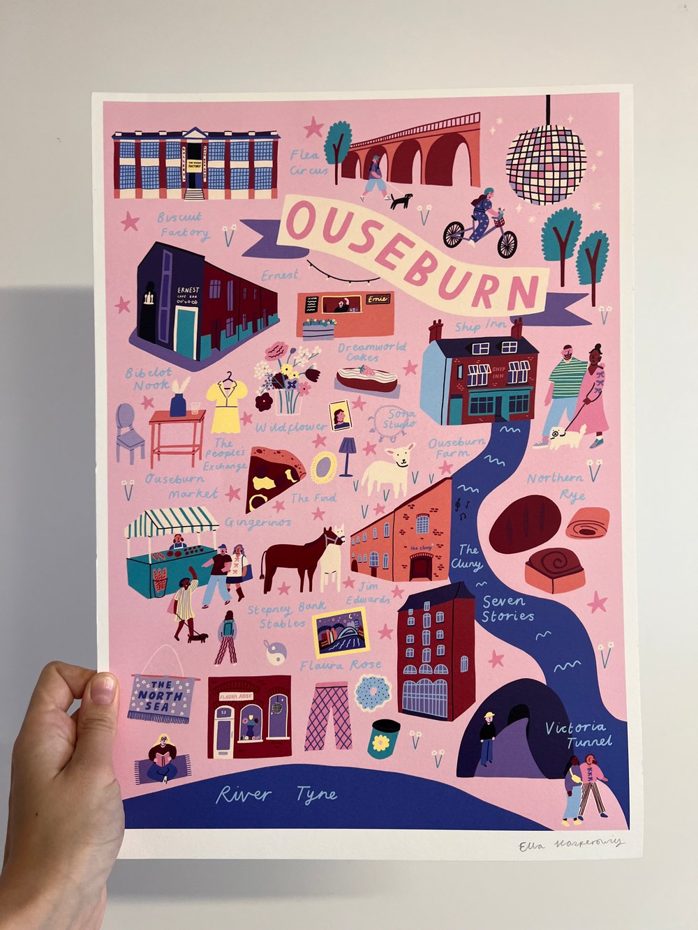 Image of *SUPER SECONDS* Ouseburn Map A3