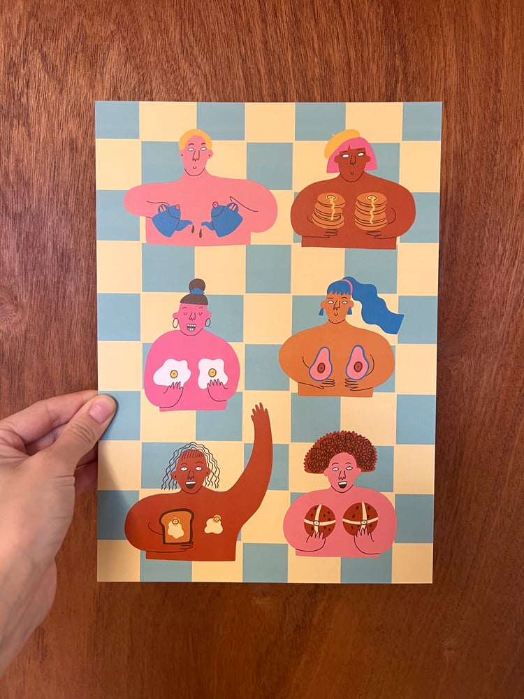 Image of *SUPER SECONDS* Brunch Girls Print