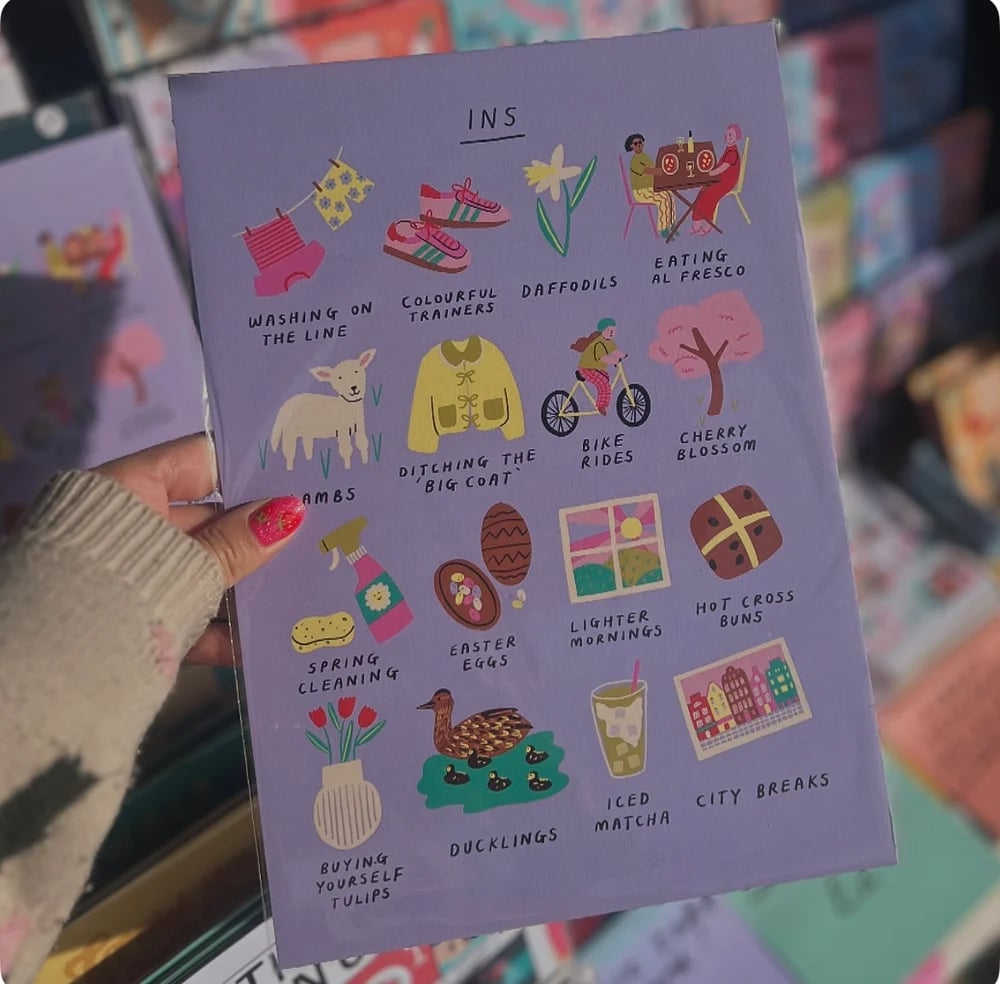 Image of *SUPER SECONDS* Spring Ins Print