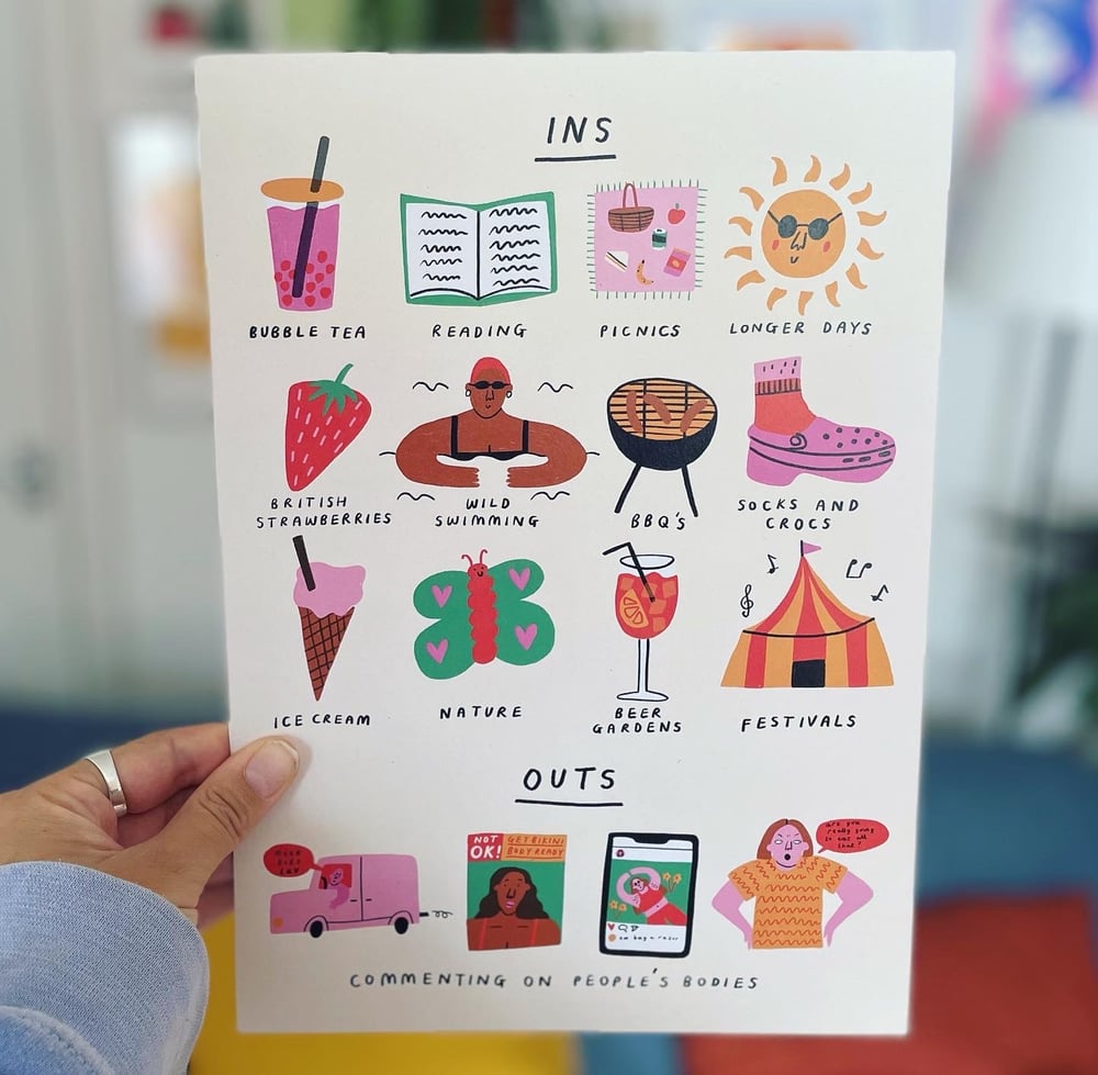 Image of *SUPER SECONDS* Summer Ins Print