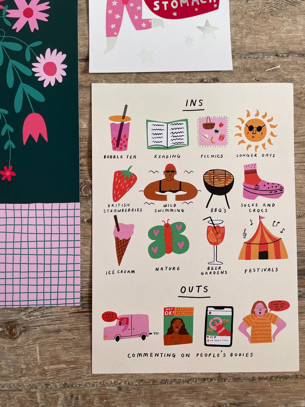 Image of *SUPER SECONDS* Summer Ins Print