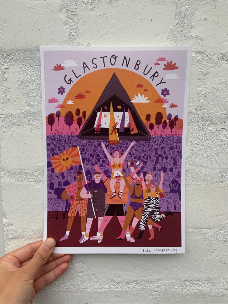 Image of *SUPER SECONDS* Glastonbury Print