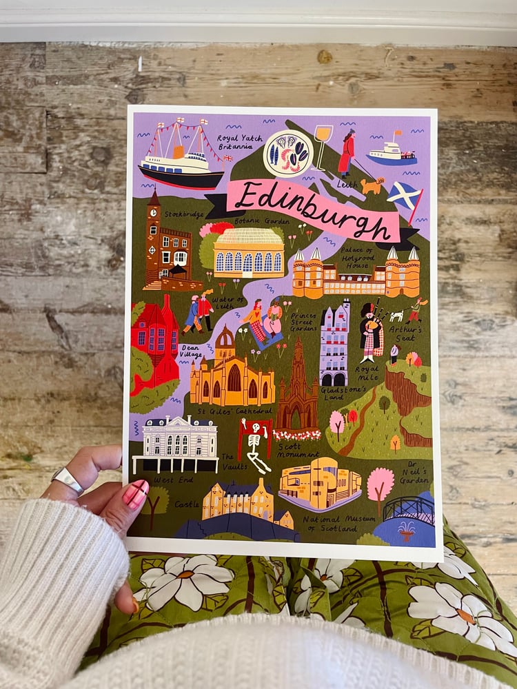 Image of *SUPER SECONDS* Edinburgh map