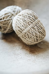 Image 2 of natural thin hemp twine