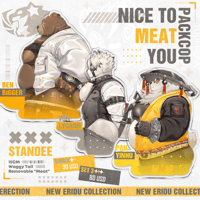 Image 1 of  [PRE-ORDER] Nice To MEAT You Standee - ZZZ - Lycaon, Ben Bigger, Pan Yinhu