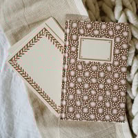 Image 1 of Hardback Notebook Animalcules Cocoa Brown