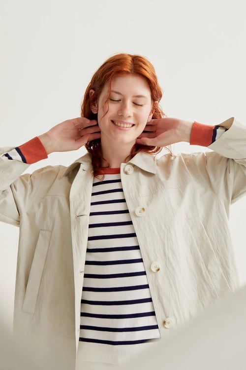 Image of 4- Gabardina Blanco Roto