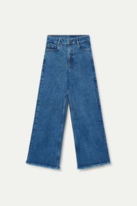 Image 2 of PANTALÓN VAQUERO AZUL BAJO RAW CUT